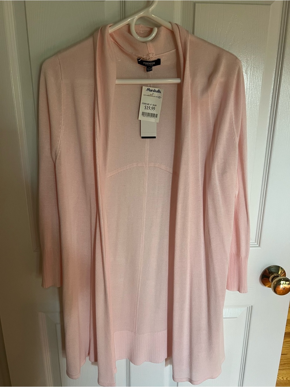 Premise Light Pink Open-Front Women's Cardigan